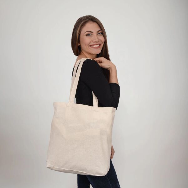 Organic Over-The-Shoulder Cotton Tote Thumbnail